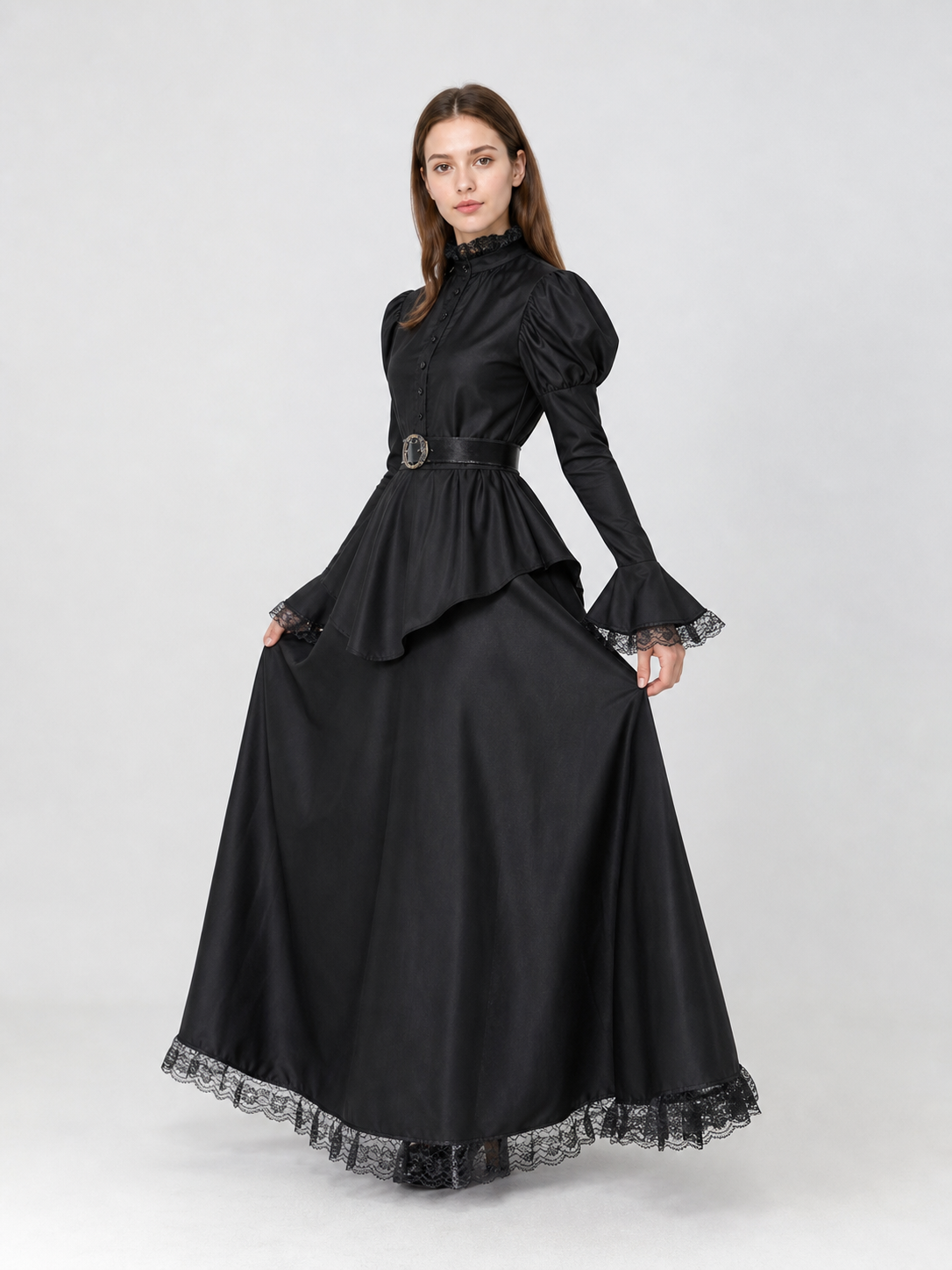 Halloween Costume: Dress, Hat, and Belt