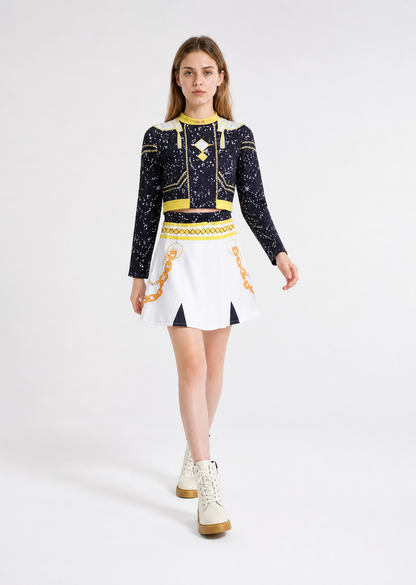 Children’s Costume: Top and Skirt with Gold Detailing