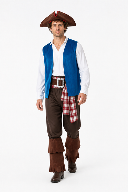Pirate Costume with Vest, Shirt, and Accessories Costume Accessories detail 2