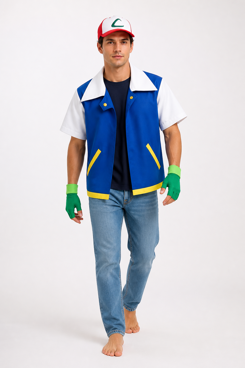 Anime Character Costume with Jacket, Cap, and Gloves Costume Headwear detail 2