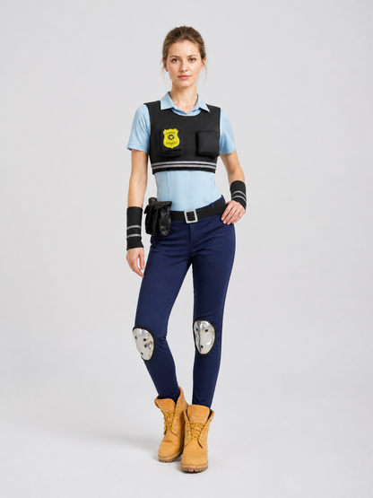 Judy Cosplay Costume from Zootopia, 17 Pieces Costumes detail 2