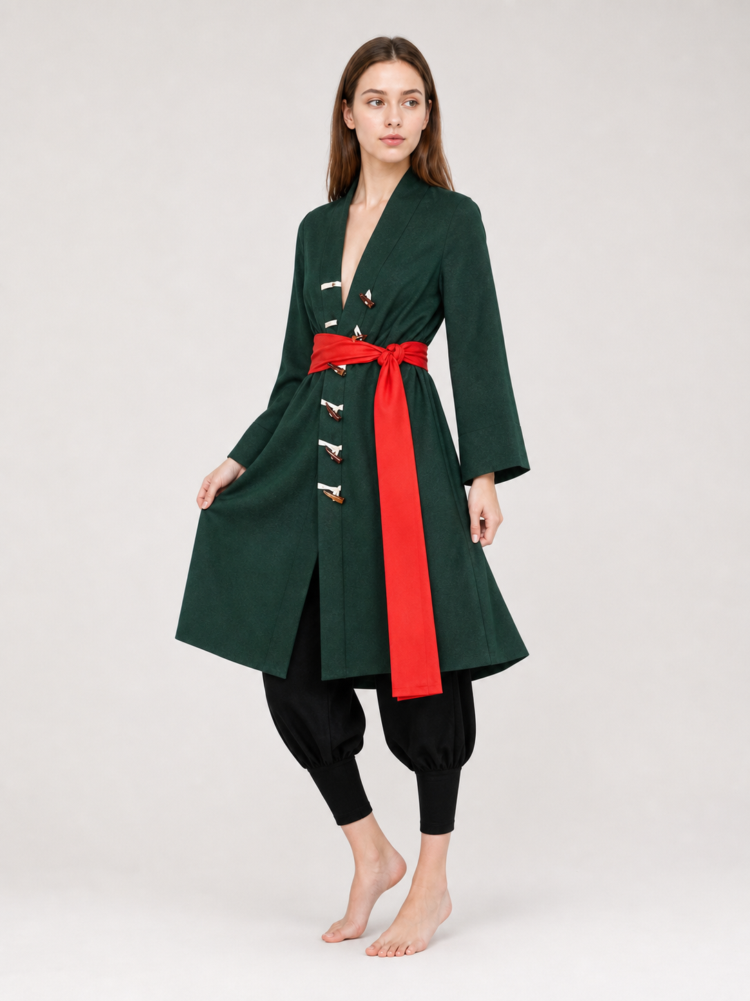 One Piece Zoro Cosplay Costume in Wano Style