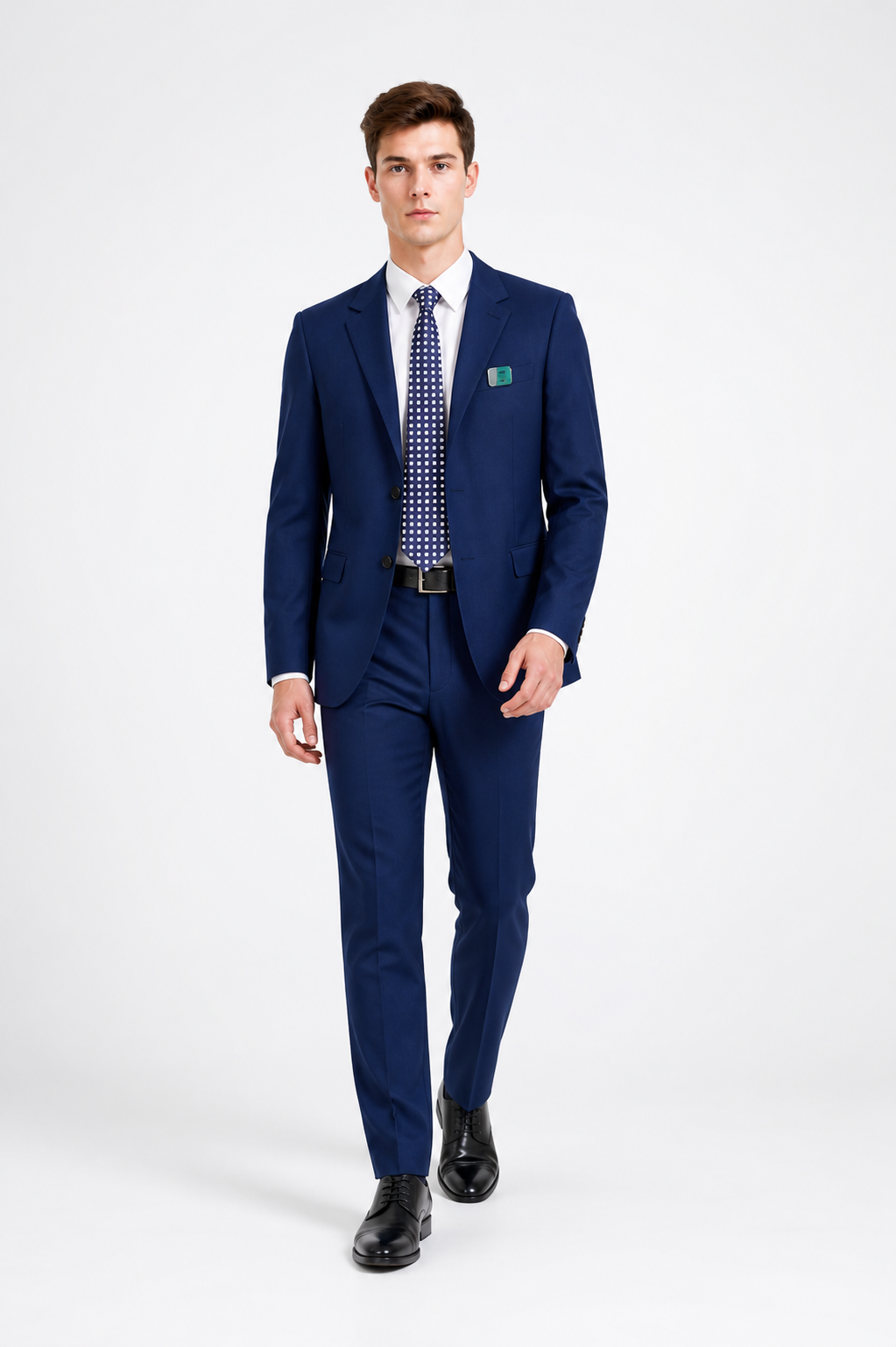 Dark Navy Cosplay Suit with Tie Costumes detail 2