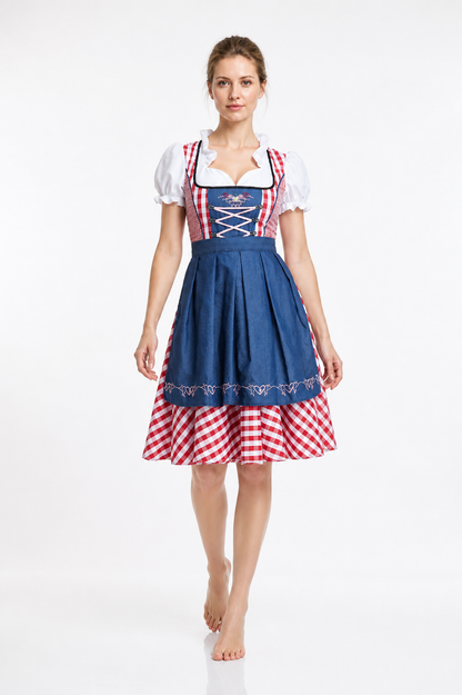 Bavarian Dirndl Dress with Apron and Corset Costume Dresses detail 2
