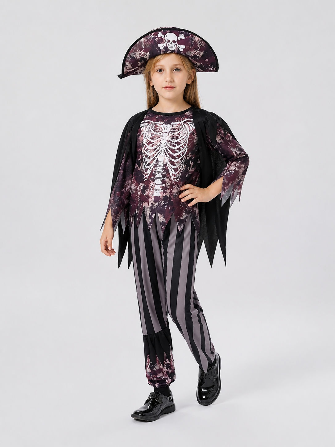 Children’s Skeleton Jumpsuit Costume — Pirate Cosplay product detail 2