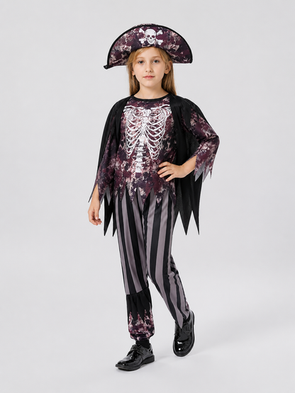 Children’s Skeleton Jumpsuit Costume — Pirate Cosplay product detail 2