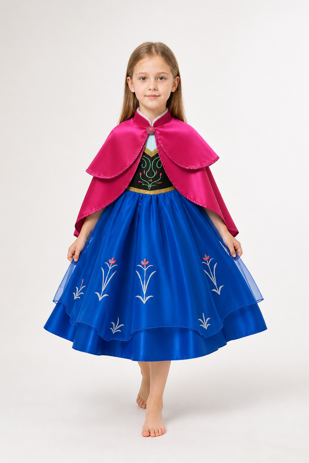 Princess Costume with a Full Skirt and Cape Costume Capes detail 2