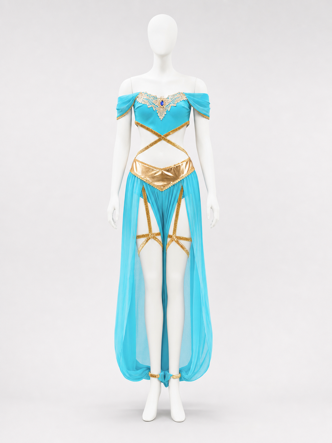 Egyptian-Style Costume with Gold Embellishments