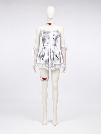 Gothic Lace Halloween Costume Dress