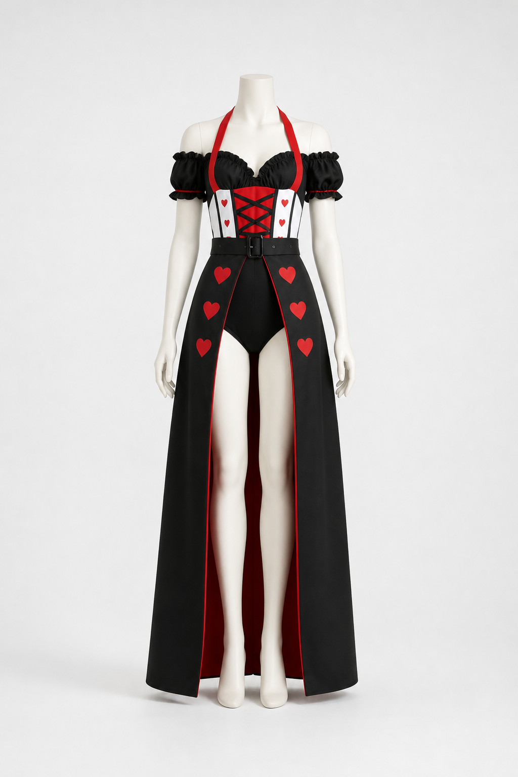 Red Queen Costume with Crown Costume Headwear detail 2