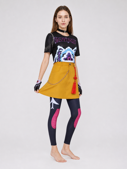 Mila Cosplay Costume: Top, Skirt, Stockings, and Accessories