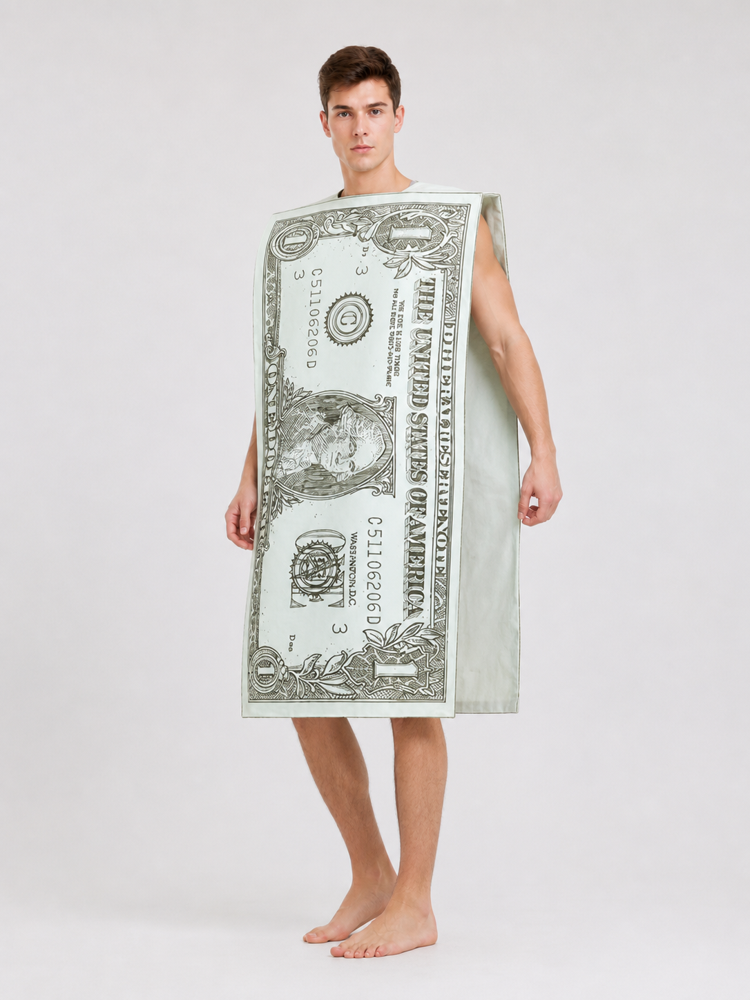Costume in the Shape of a Large Dollar Bill