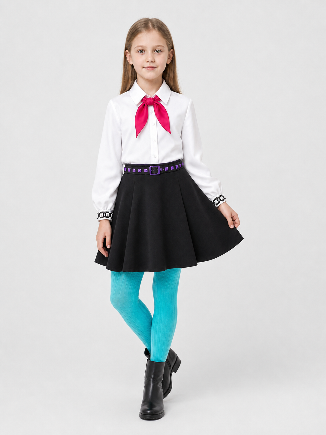 Billy Cosplay Costume, School Style, 4 Pieces Costumes detail 2