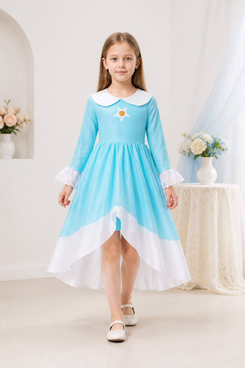 Rosalina Dress with White Collar and Stars Costume Dresses detail 2