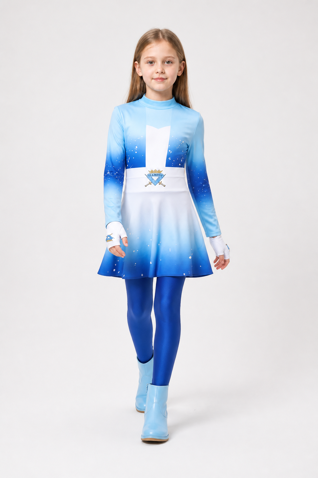 Gradient Princess Dress with White Insert (Halloween) Costume Dresses detail 2