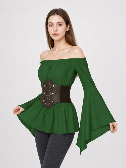 Renaissance-Style Costume Dress with Belt