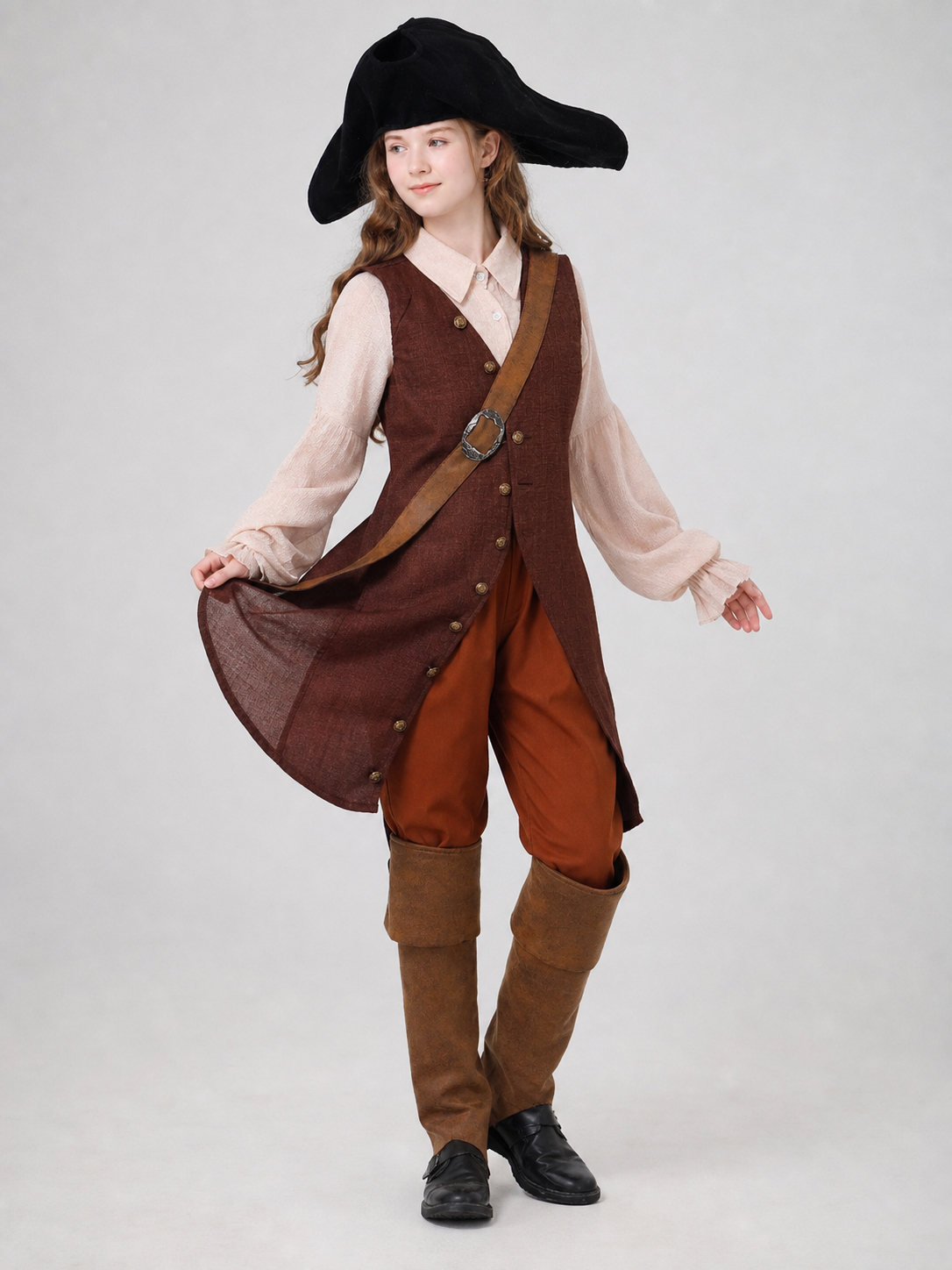 Pirate Costume for Halloween, Stage Performances, and Cosplay Costumes detail 2