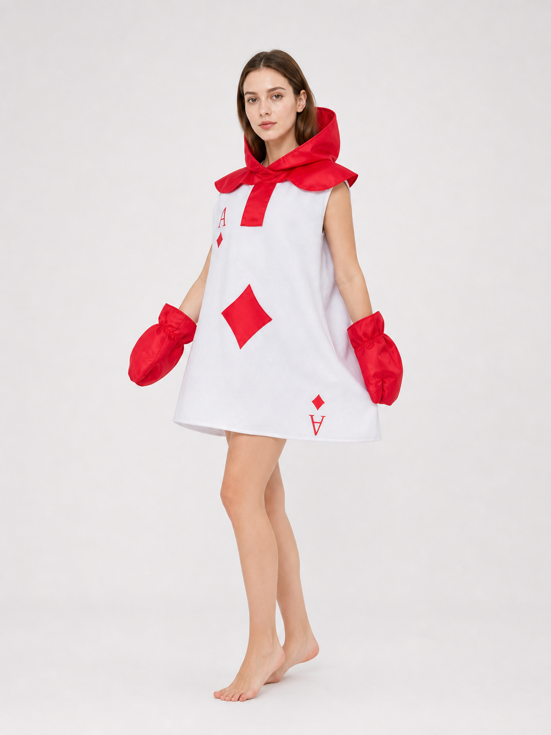 Alice Card-Themed Costume: Cosplay Jumpsuit