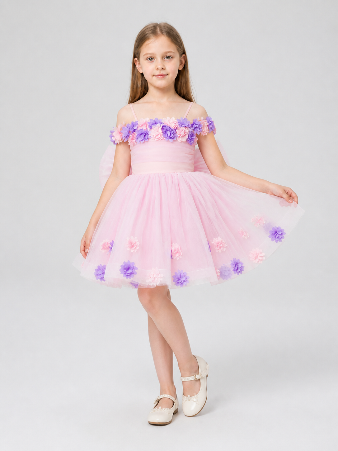 Princess Dress with Full Skirt for Performances Costume Dresses detail 2