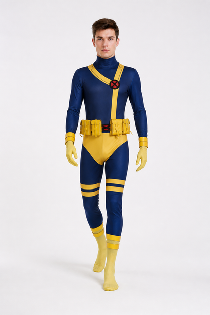 Cyclops X-Men ’97 Cosplay Jumpsuit, 6 Pieces product detail 2