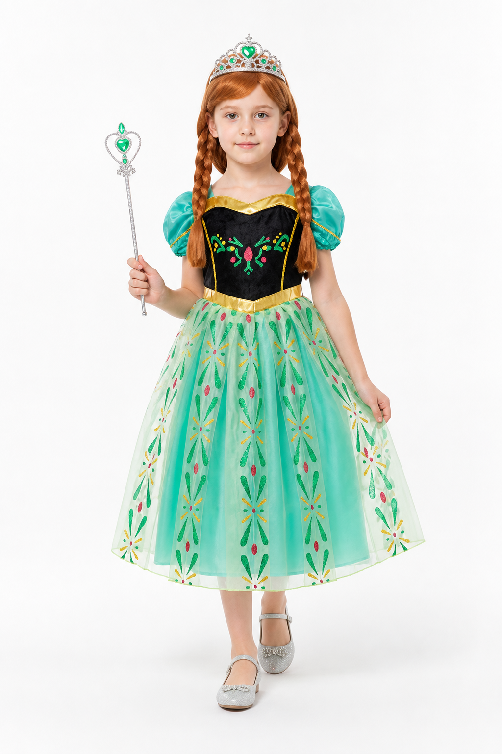 Carnival Costume with Crown and Magic Wand Costume Headwear detail 2