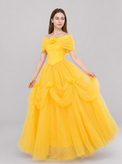 Puffy princess dress for celebrations and the stage