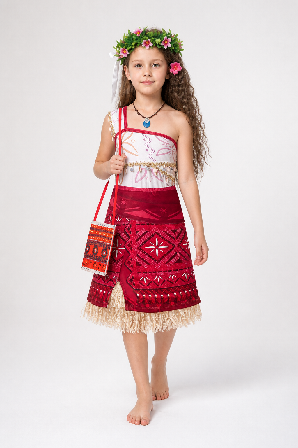 Moana Children's Carnival Costume with Ethnic Print Costumes detail 2