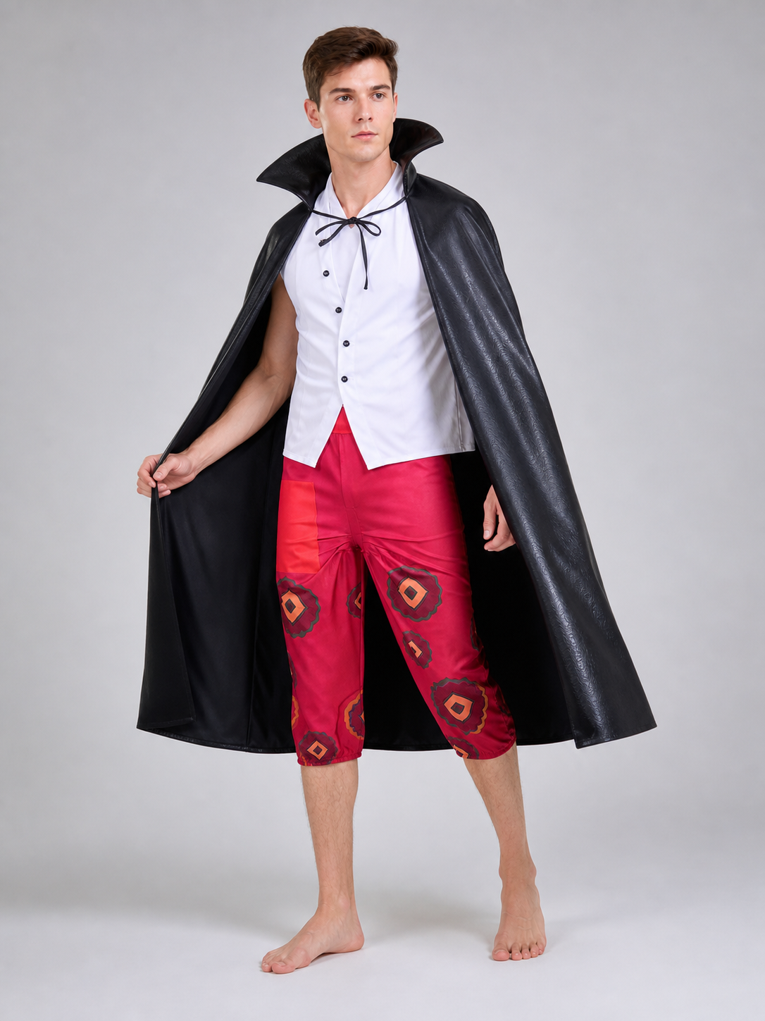 Pirate Cosplay Costume: Cape, Vest, and Pants