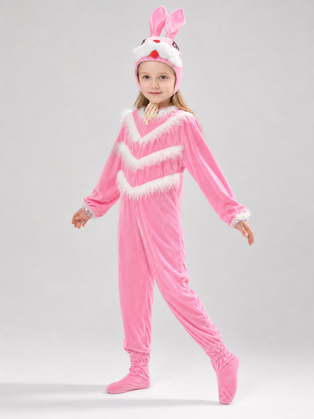 Bunny Hooded Jumpsuit Costume for the Stage