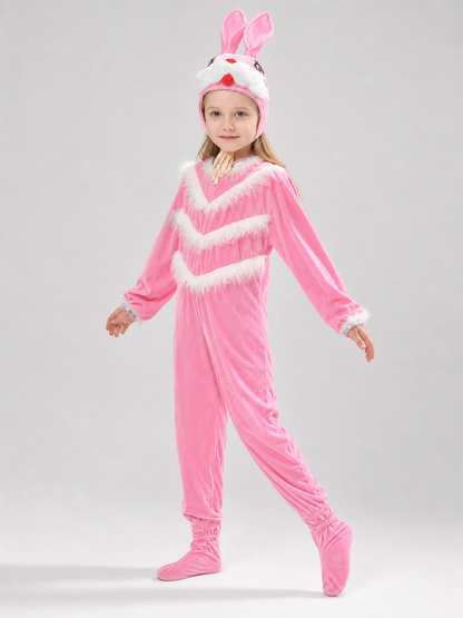 Bunny Hooded Jumpsuit Costume for the Stage
