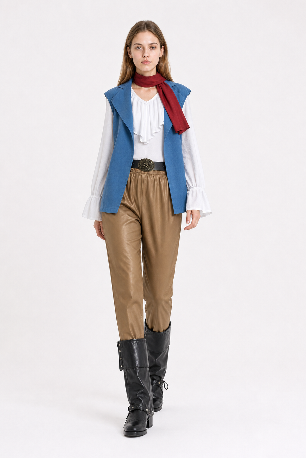 Pirate Cosplay Costume with Vest and Belts Costumes detail 2