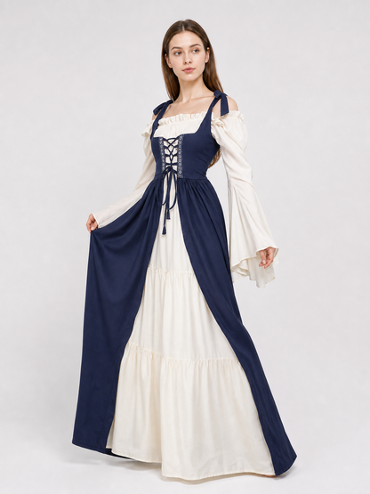 Renaissance-Style Costume Dress with Lacing