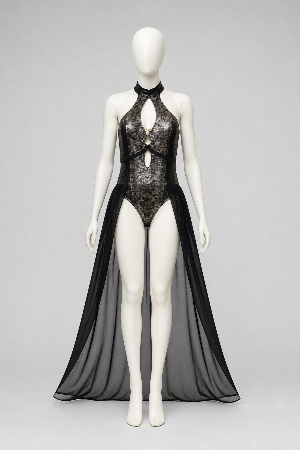 Medusa Costume with Snake Pattern and Cutouts Costumes detail 2