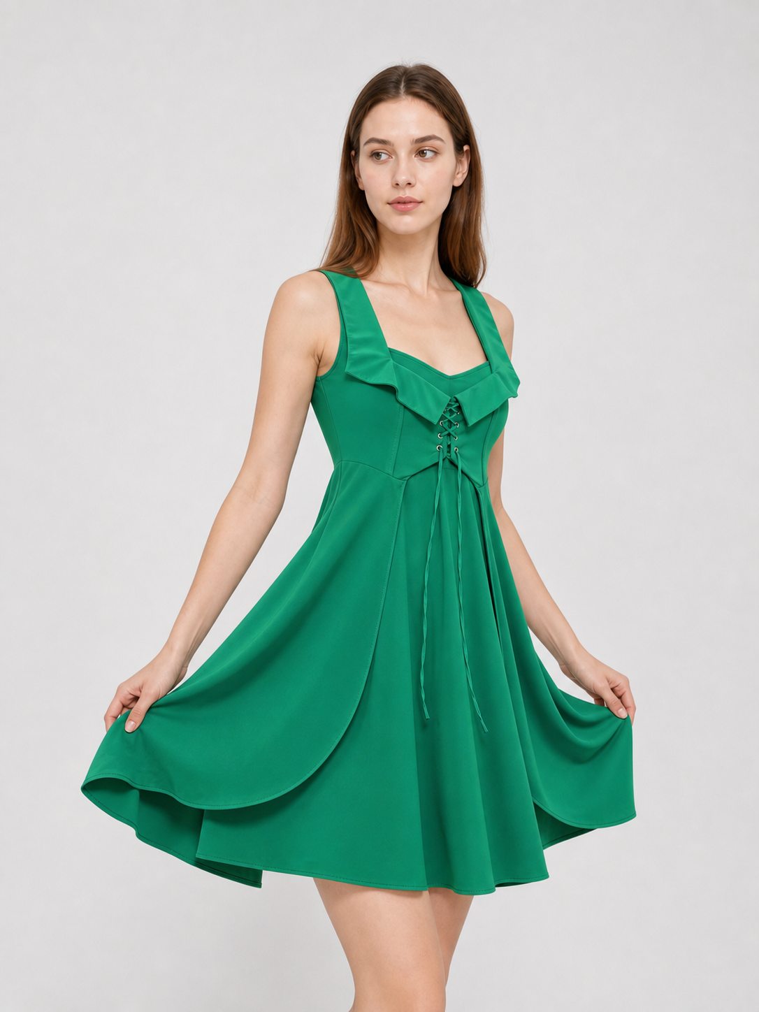 Sleeveless Medieval-Style Cosplay Dress