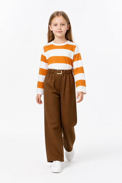 Children’s Inside Out 2 Costume: Striped Top and Pants product detail 2