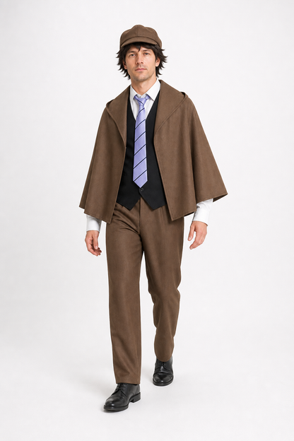 Edogawa Ranpo Cosplay Costume with Hat and Wig Costume Wigs detail 2