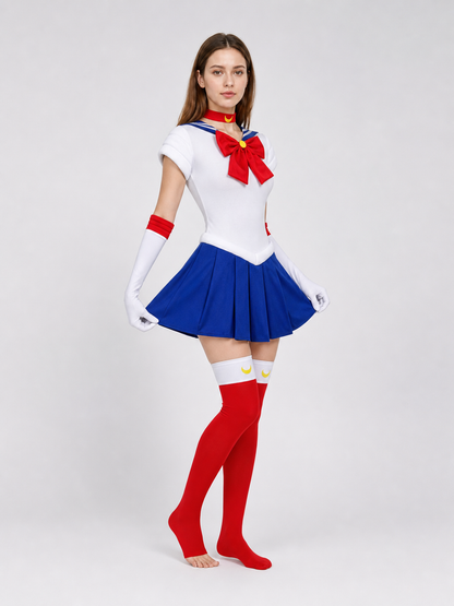 Sailor Moon Cosplay Costume: Top, Skirt, and Accessories