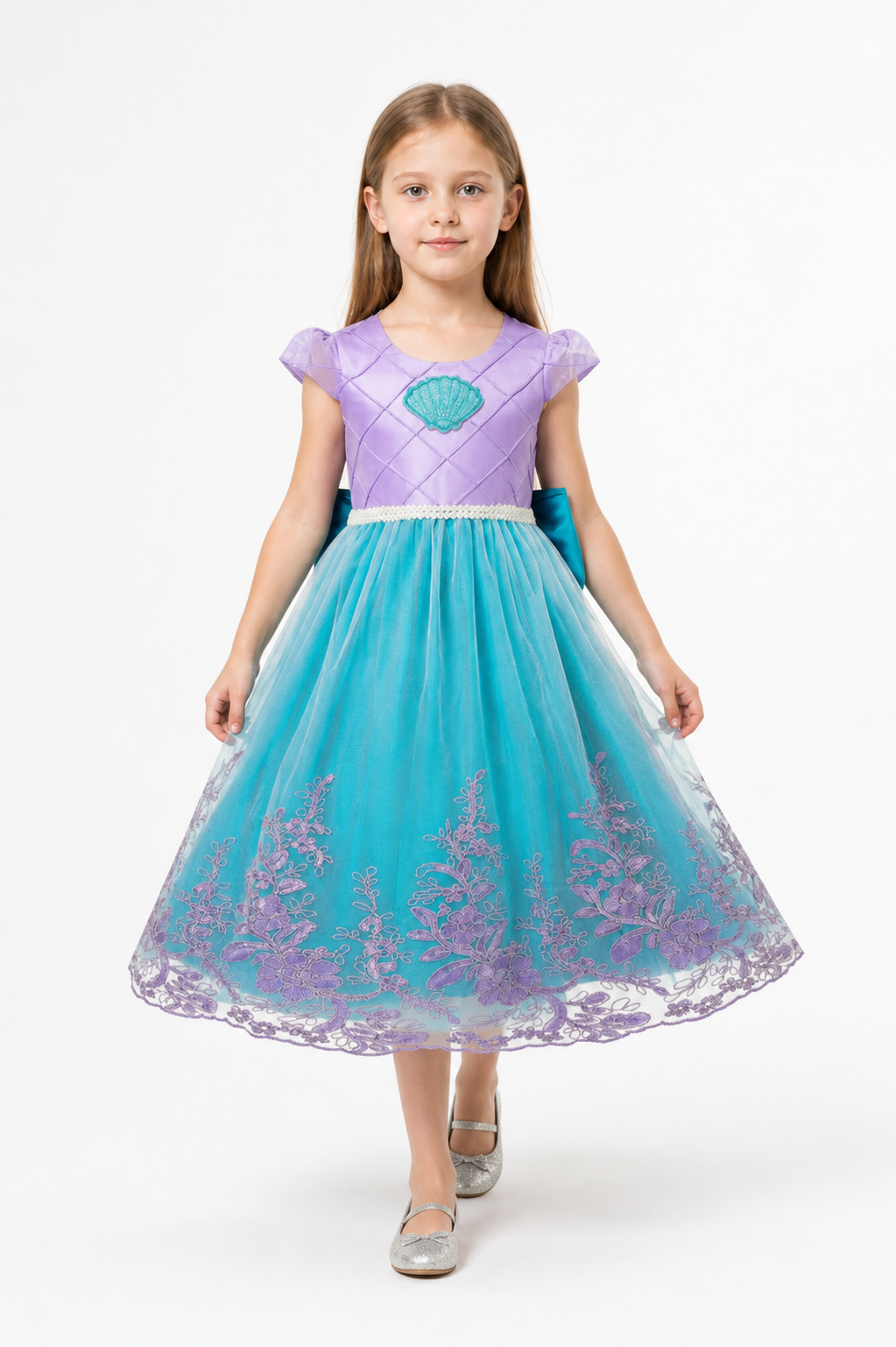 Mermaid Costume Dress with a Full Skirt and Embroidery Costume Dresses detail 2