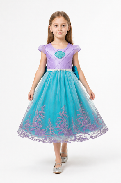 Mermaid Costume Dress with a Full Skirt and Embroidery Costume Dresses detail 2