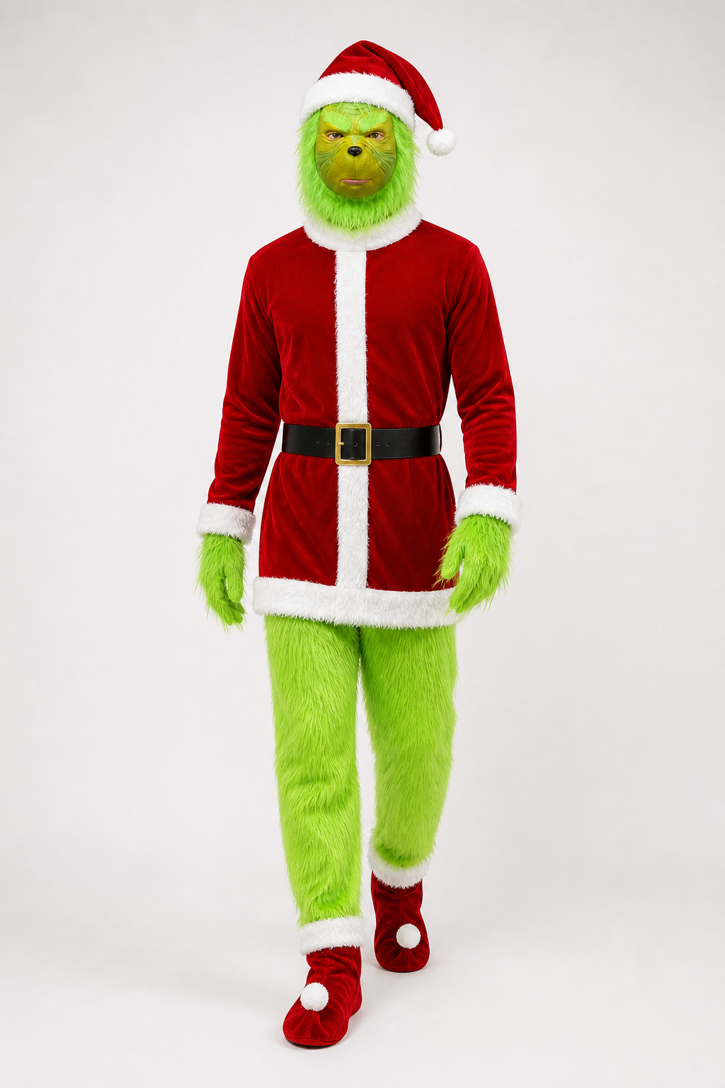 Green Monster Cosplay Costume with Mask Costume Masks detail 2