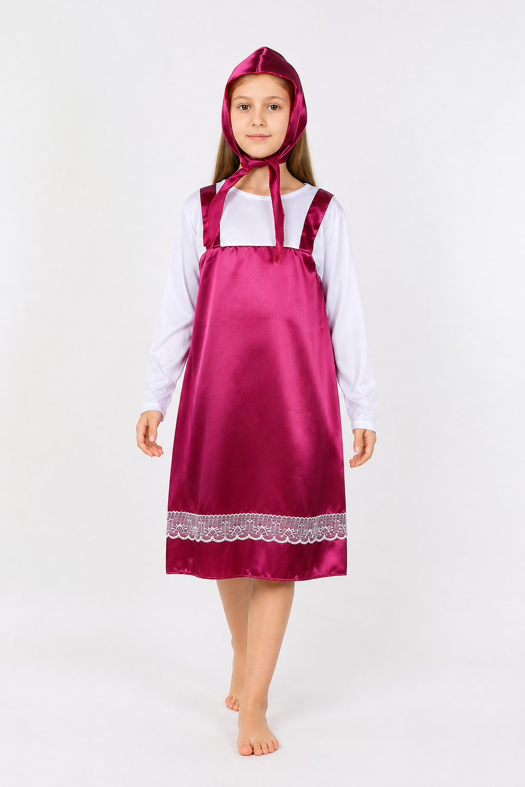 Masha Costume with a Pointed Hat and Lace Dress Costume Dresses detail 2