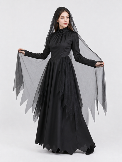 Gothic hooded costume for Halloween and parties