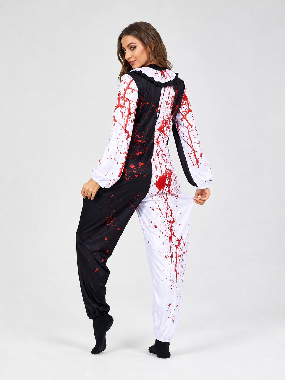 Blood-Splatter Clown Costume for Halloween