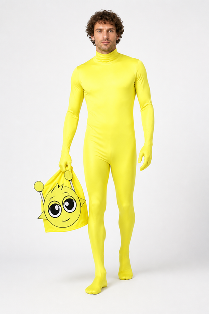 Yellow Hooded Alien Jumpsuit product detail