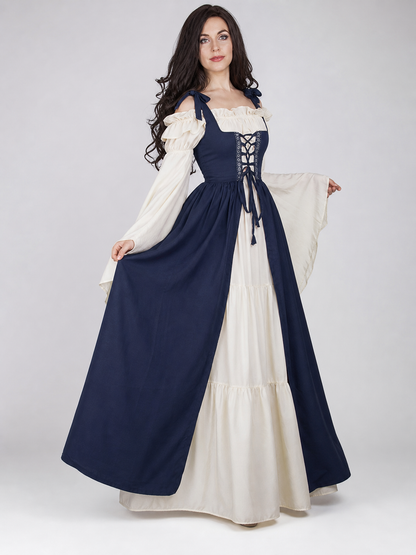 Renaissance-Style Costume Dress with Lacing
