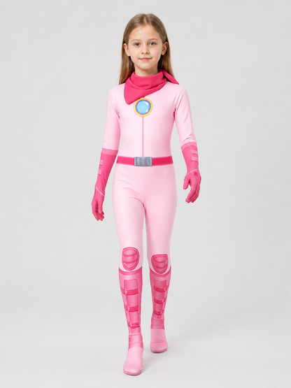Princess Peach Super Mario Cosplay Costume, Jumpsuit Costumes detail 2