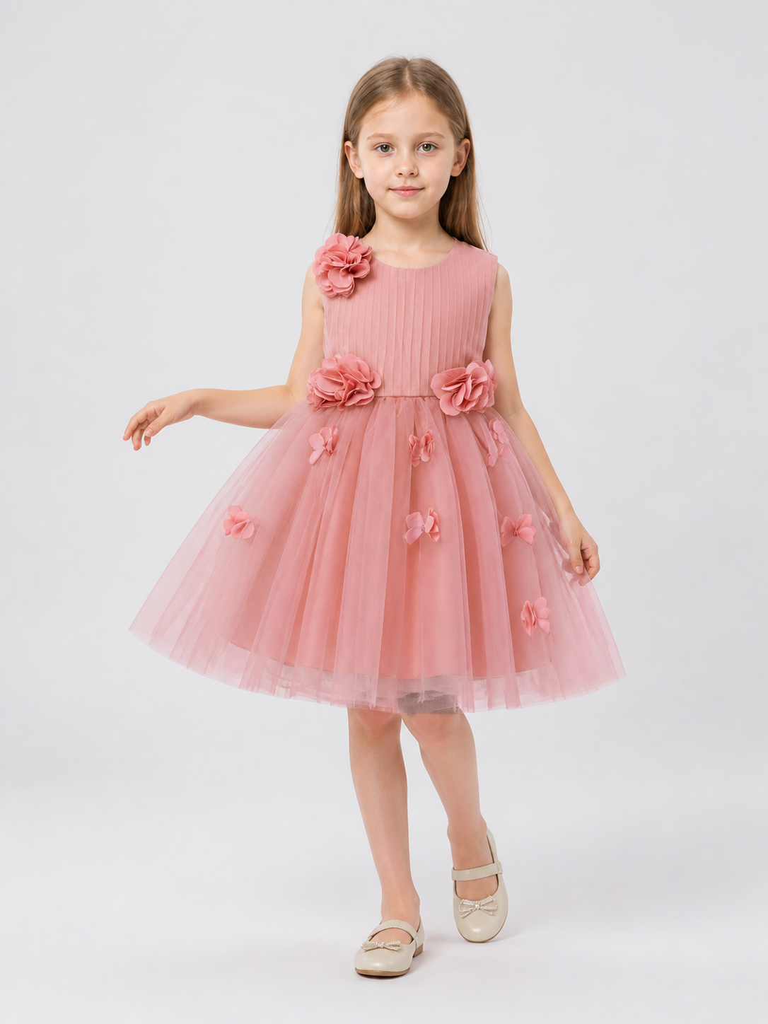 Flower Tutu Dress for Performances and Weddings