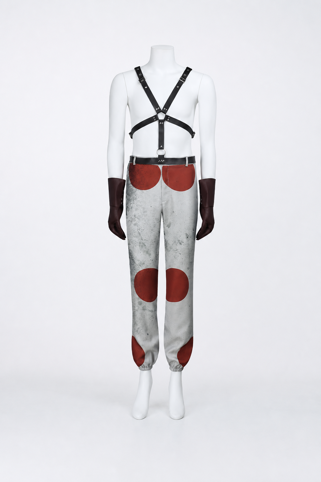 Cosplay Costume with Straps, Gloves, and Pants