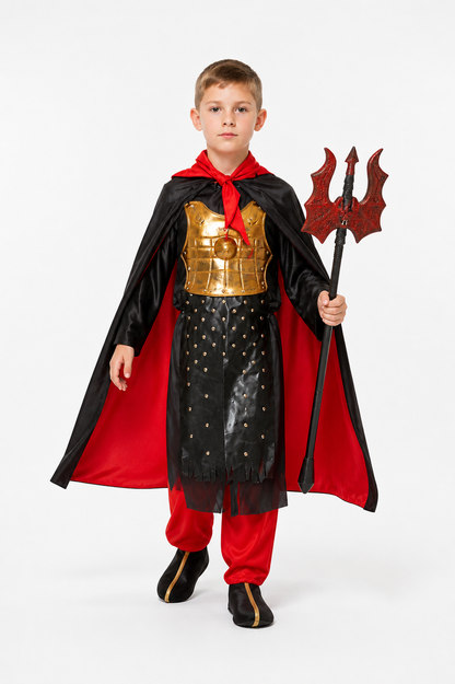 Zombie Costume with Mask and Cape for Halloween on-model alternate view