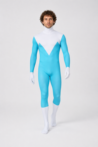 Hooded Superhero Cosplay Jumpsuit Costumes detail 2